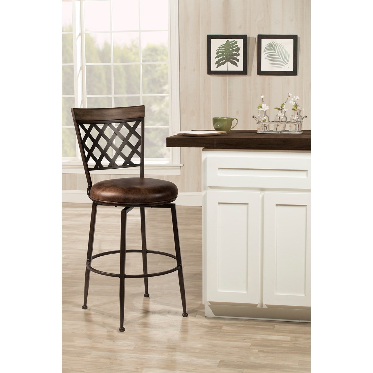 Hillsdale Greenfield 4803831 Casual CommercialGrade Swivel Bar Stool